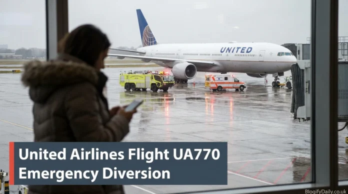 United Airlines Flight UA770 Emergency Diversion